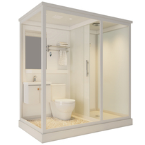 Integrated shower room Integrated bathroom Household hotel bath room Dry and wet separation squat pit bathroom toilet