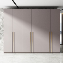 Nordic wardrobe Simple modern small apartment wardrobe household bedroom 4 6 flat door wardrobe custom solid wood furniture