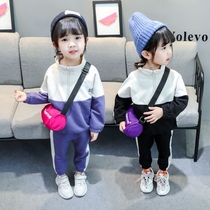 Childrens clothing girls autumn suit 2020 new small and medium-sized childrens male and female baby clothes spring autumn little girl clothes