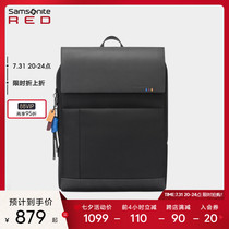 Samsonite New Show Lie Business Double Shoulder Bag Mens Fashion Flip Bag Business Commuter Computer Bag AH9
