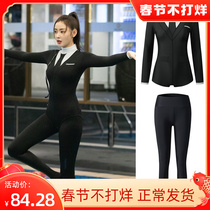 Zhang Tianai with diving suit small suit swimsuit women's one-piece long sleeve trousers black slim jellyfish suit snorkeling