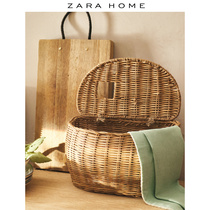 Zara Home with lid and handle basket fruit basket storage basket basket ornaments 41247049052