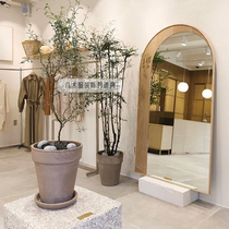 Net Red clothing store special wear fitting floor-to-ceiling full-body photo mirror three-dimensional ins wind customization shows high thin beauty