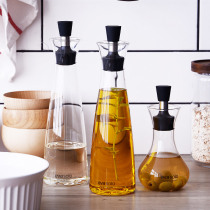Glass Oil Jug Home Leakproof Control Oil Jug Kitchen Supplies Sauce Bottle Sauce Vinegar Bottle size Number suit