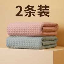 Premium high-end waffle gauze bath towel adult female summer thin household cotton absorbent couple pair men