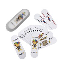 Creative strip paper playing cards plastic box packaging childrens puzzle entertainment playing cards portable long strip game card