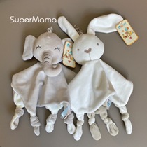 Baby skin-friendly soothing towel to sleep with doll Infants and young children can be imported to soothe plush soft doll 01-year-old sleeping toy