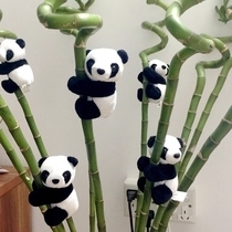 Tilt head panda clip small doll plush toy doll can clip rich bamboo Chengdu tourist souvenir small gift