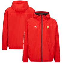 2021 Racing F1-Ferrari Windbreaker Team All-weather Hooded Jacket PM