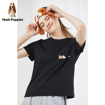 Hush Puppies Forsight Ladies Summer Can Wear Short-Sleeved T-Shirt Loungewear Tops) WA-21305D