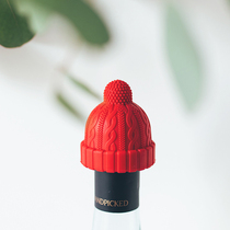 Half House Japan Frost Mountain Little Red Riding Hood Red Wine Bottle Silicone Cork Wine Champagne Bubble Bottle Creative Seal Cover