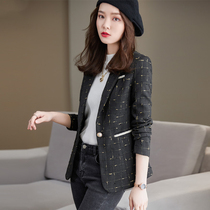 mularsa Plaid small suit jacket women Spring and Autumn new fashion slim temperament age age age suit top