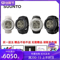 Licensed SUUNTO DX BLACK Silver diving computer watch rubber titanium metal strap