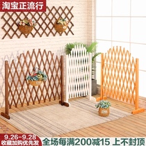 Wooden fence partition interior decoration living room yard fence courtyard guardrail outdoor household door anticorrosive wood grille