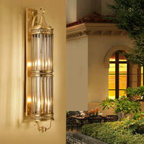 All copper outdoor garden led waterproof gate aisle outdoor balcony door corridor staircase Villa courtyard wall lamp