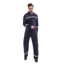 Reflective cotton conjoined work clothes thickened spring and autumn labor insurance service crew maintenance long sleeve conjoined work suit men