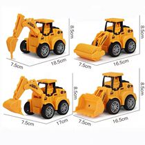 Childrens press type engineering car back Force toy car excavator bulldozer car baby boy puzzle train