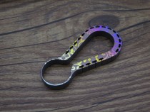 Offer comes titanium alloy keychain TC4 material EDC high elasticity lightweight quick hang Super Cool