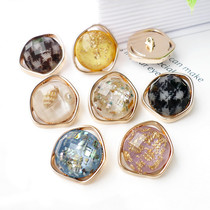 High-end metal irregular shaped buttons Natural shell Chanel style buttons Womens tops Skirts Sweaters cardigan buttons