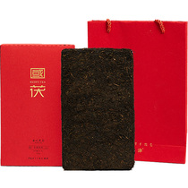 Black tea Hunan Anhua Golden Flower Fu Brick Tea 2 Jin Old Hand Building Fu Tea Authentic Guojin Flagship Tea Authentic Guojin Flagship Tea