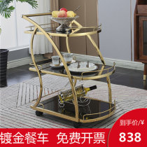 Push stainless steel delivery car snack car 4s shop cake cart restaurant high-end wine truck mobile tea truck