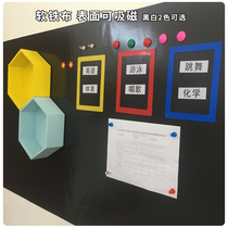 Magnetic soft iron cloth magnetic advertising board bulletin board kindergarten magnet photo wall sticker thin iron plate magnetic sheet strong