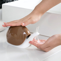 Bathroom creative snail styling hand sanitizer lotion bottled press shampoo lotion bottle shower gel empty bottle
