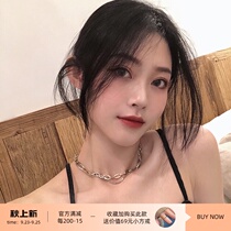 Bee mother hand made double chain necklace female fashion temperament sweet wind niche design sense stack belt choker