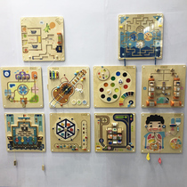 Kindergarten educational Wall toy game early education wall decoration toy building block wall science knowledge cognitive board