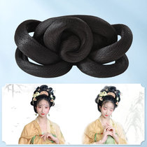 Xinyu ancient costume Tang style Hanfu wig bun moqing bun restoration model head top phoenix crown shape hair bag cheopie skirt ancient style