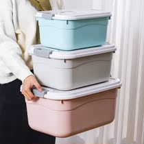 Household plastic storage box large car trunk storage box student dormitory book clothes toy storage box