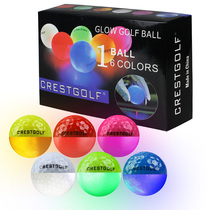 Crestgolf Golf LED super bright luminous ball night LED practice ball surface 6 color light course