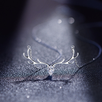 Necklace female summer sterling silver deer have you all the way ladies girl light luxury minority birthday gift 2021 New