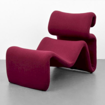 Boris Nordic creative designer shaped curved ribbon lounge chair Living room Study Balcony Lazy recliner