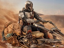 Iron Studios LUCSWR48721-10 1 10 Star Wars series Riding Flying Moto Mandalo