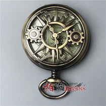 Antique pocket watch Mens mechanical watch Old antique miscellaneous Republic of China mechanical watch pendant Retro ancient old copper watch
