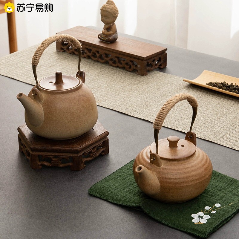 提梁南瓜八宝茶壺 酒壺 茶道置物 煎茶道具 柴烧南瓜提梁壶-柴烧南瓜提梁壶促销价格、柴烧南瓜提梁壶品牌- 淘宝