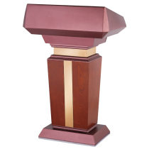Solid wood podium New reception desk Hotel concierge desk Characteristic desk Chinese champagne gold front desk with drawer