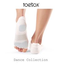 Toesox-Releve plie professional dance socks single double leather cushion five finger non-slip socks Barre