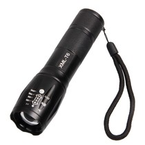 T6 bright flashlight Five-speed dimming flashlight Waterproof lighting charging LED long-range focus outdoor riding flashlight