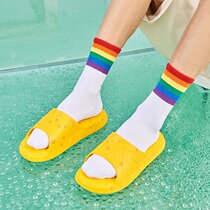 Peak style super slippers black and white cheese summer new men's and women's sports slippers slippers E92037L