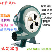 Small blower 220V household electric blower egg cub barbecue combustion-supporting stove Blower