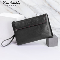 Pilkardanhand grab bag mens real soft cow leather big capacity casual new card wrist grab letter enveloping tide