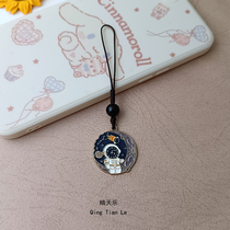 Space Astronaut Mobile Phone Chain Mobile Phone Pendant Lanyard U Disk Anti-lost Rope School Bag Ornament Car Key Pendant