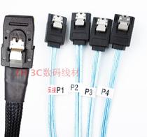  New SATA to SFF8087 reverse Mini SAS cable Reverse hard disk backplane connected to motherboard data cable 1 meter
