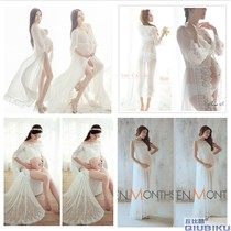Pregnant woman belly photo clothing white gauze skirt pregnant womens new Korean version of Sweet Mommy Art Photo Clothes