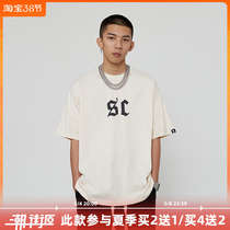 American Street Tide Card Letters Printed Short Sleeve T-shirt Man Ins National Tide Hip Hop Trend 100 Hitch Loose Half Sleeve Compassion
