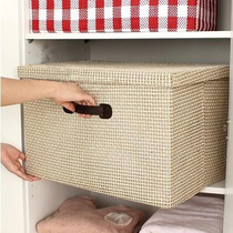 Export Japanese clothing storage box environmentally friendly foldable extra large covered fabric household storage clothing box