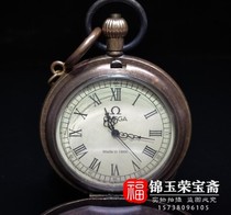 Antique Antiques Miscellaneous Old Antiquities Collectibles Flip Cover Double Open Mechanical Pocket Watch Playpiece Old Goods Neck Watch Hanging