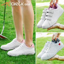 aleck Aili cool womens golf shoes waterproof and breathable sports and leisure golf fixed nail womens white shoes